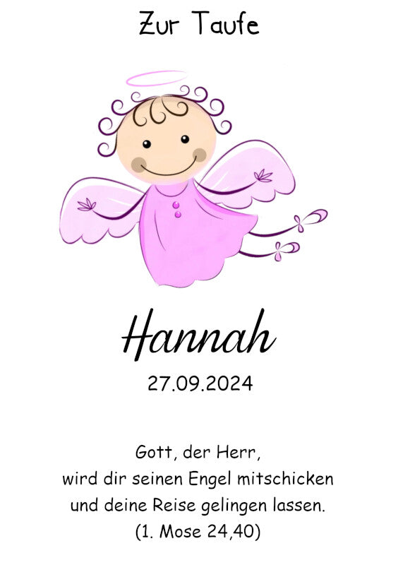 Taufkerze: Himmlischer Schutzengel