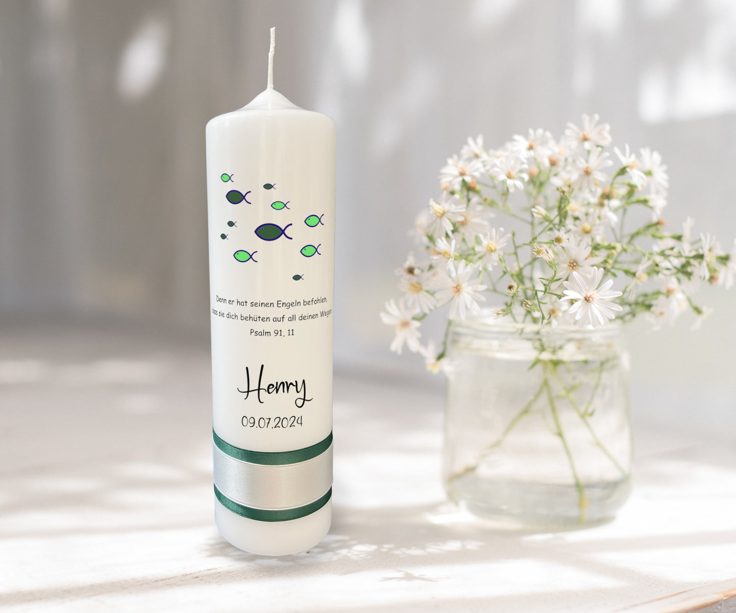 Taufkerze: Ozeanische Segnung