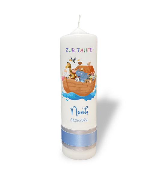 Taufkerze: Arche der Tierfreunde