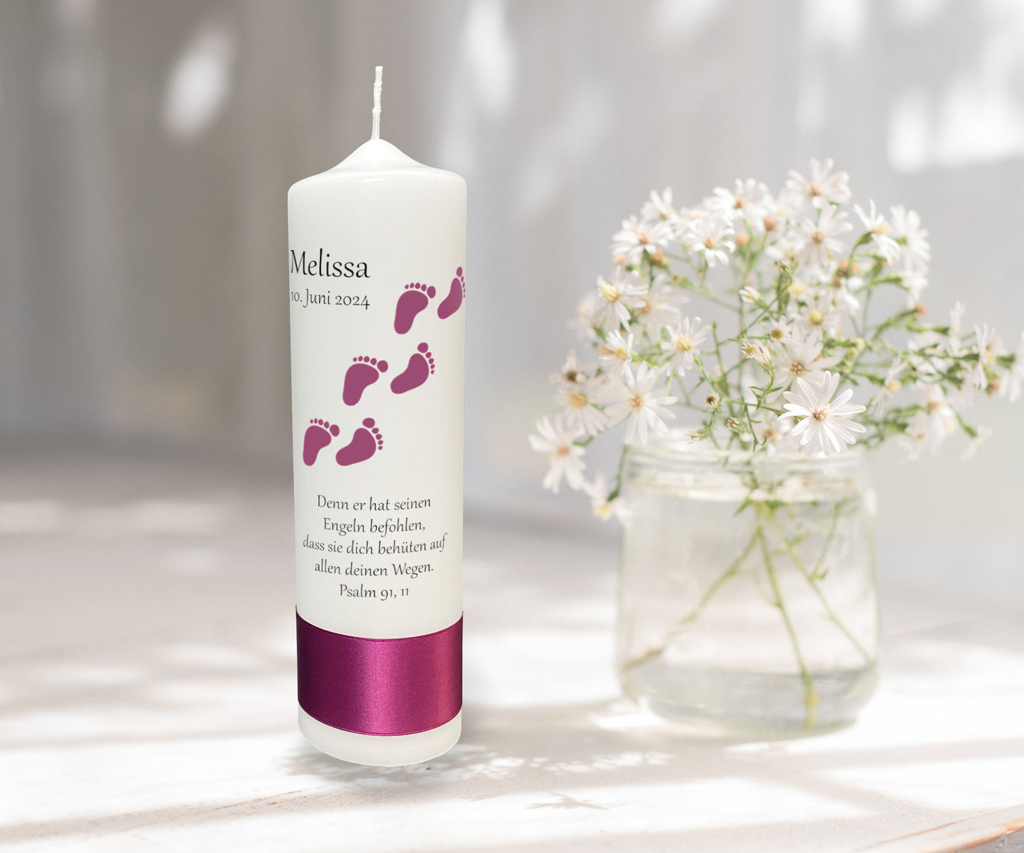 Taufkerze: Erste Schritte im Licht