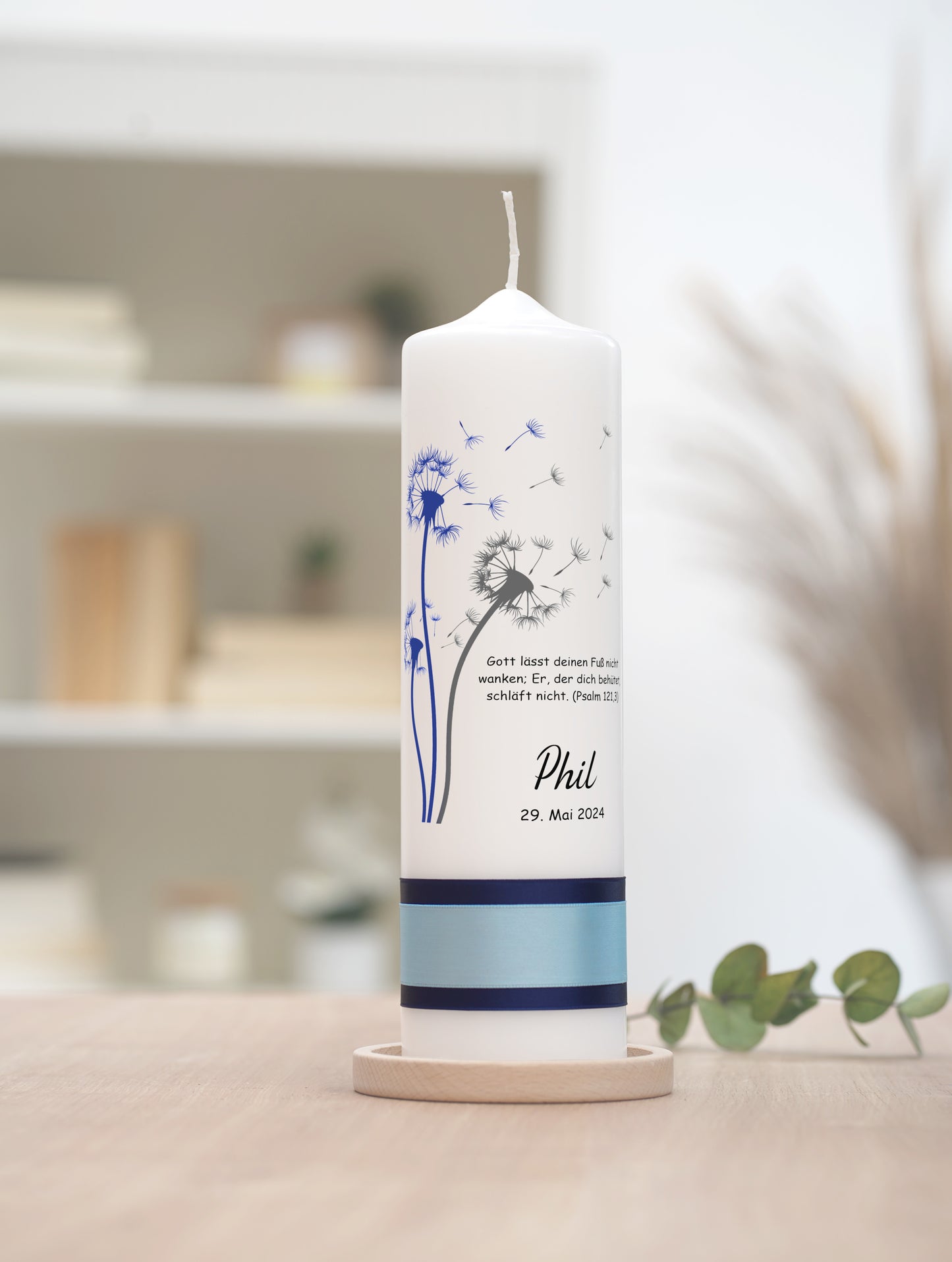 Taufkerze: Windhauch der Hoffnung