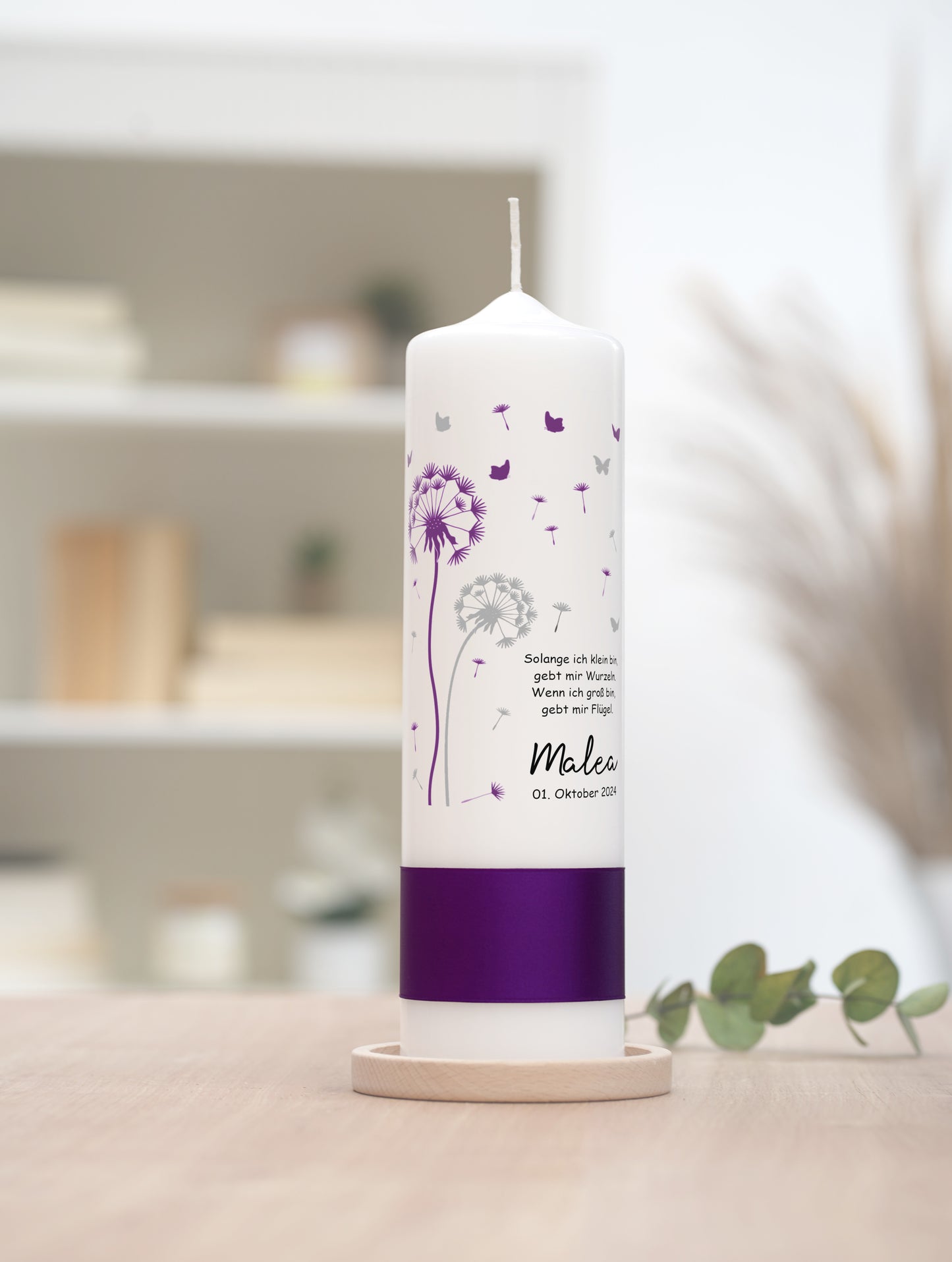 Taufkerze: Schimmernde Hoffnung