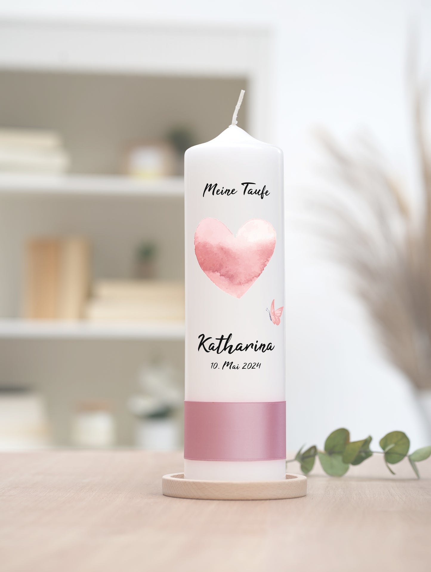 Taufkerze: Zartes Glühen