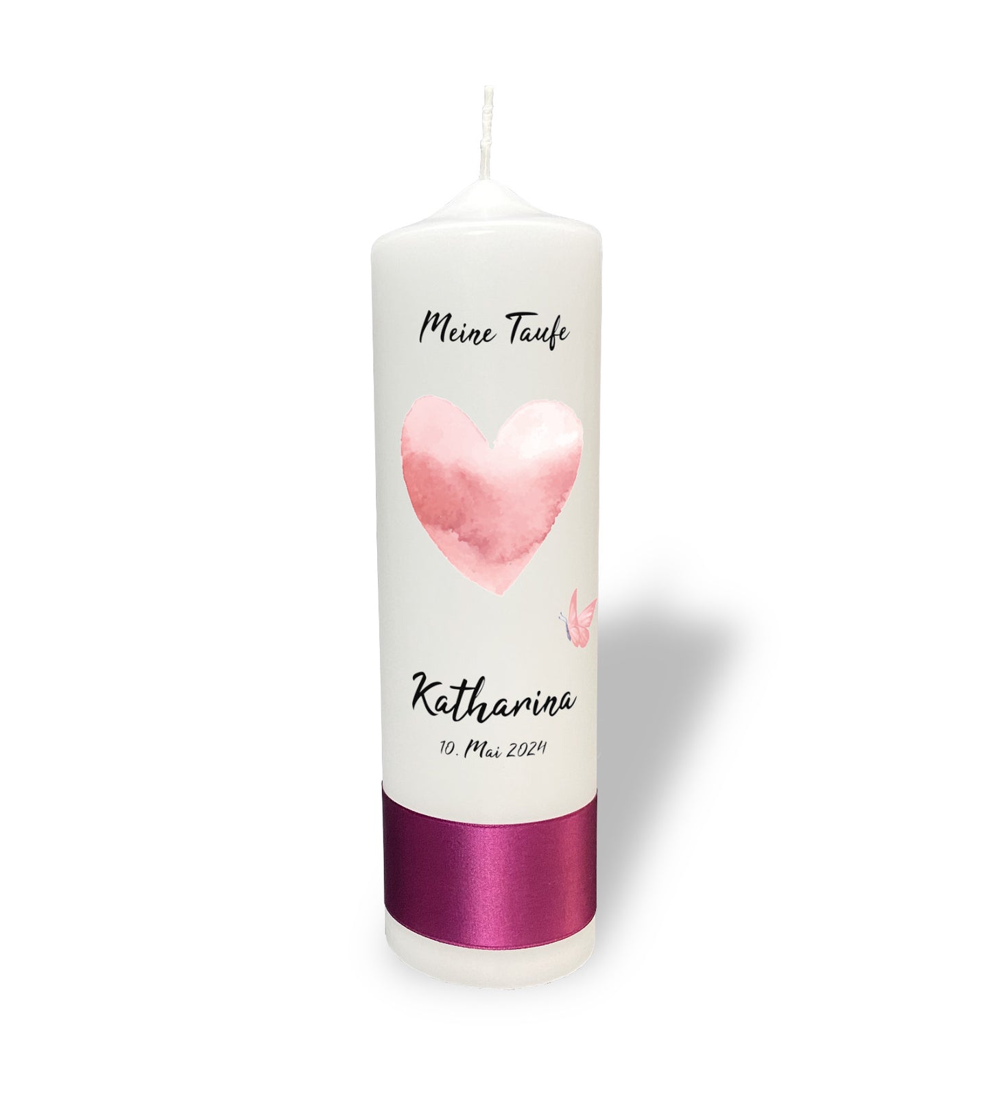 Taufkerze: Zartes Glühen
