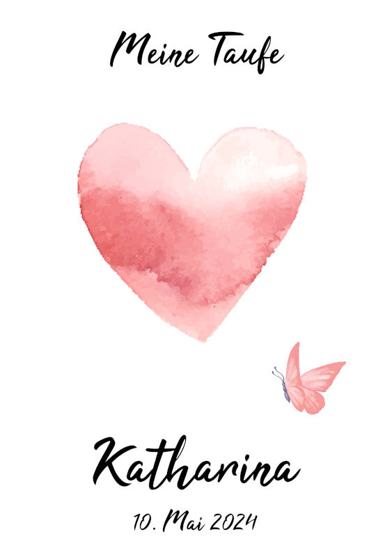 Taufkerze: Zartes Glühen