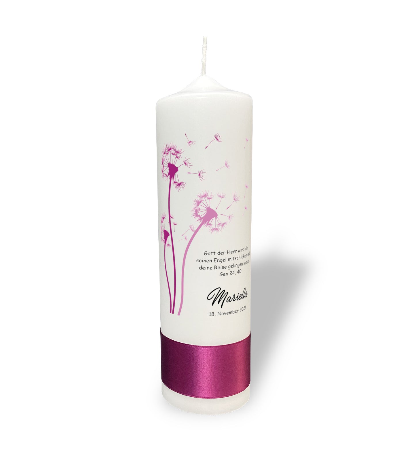 Taufkerze: Zarte Verheißung