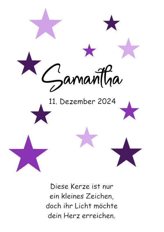 Taufkerze: Sternenflüsterer