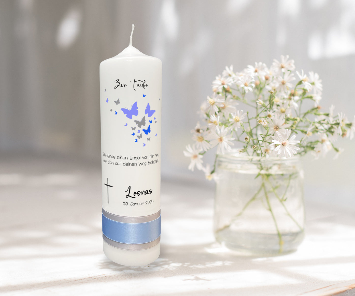 Taufkerze: Himmelshoffnung