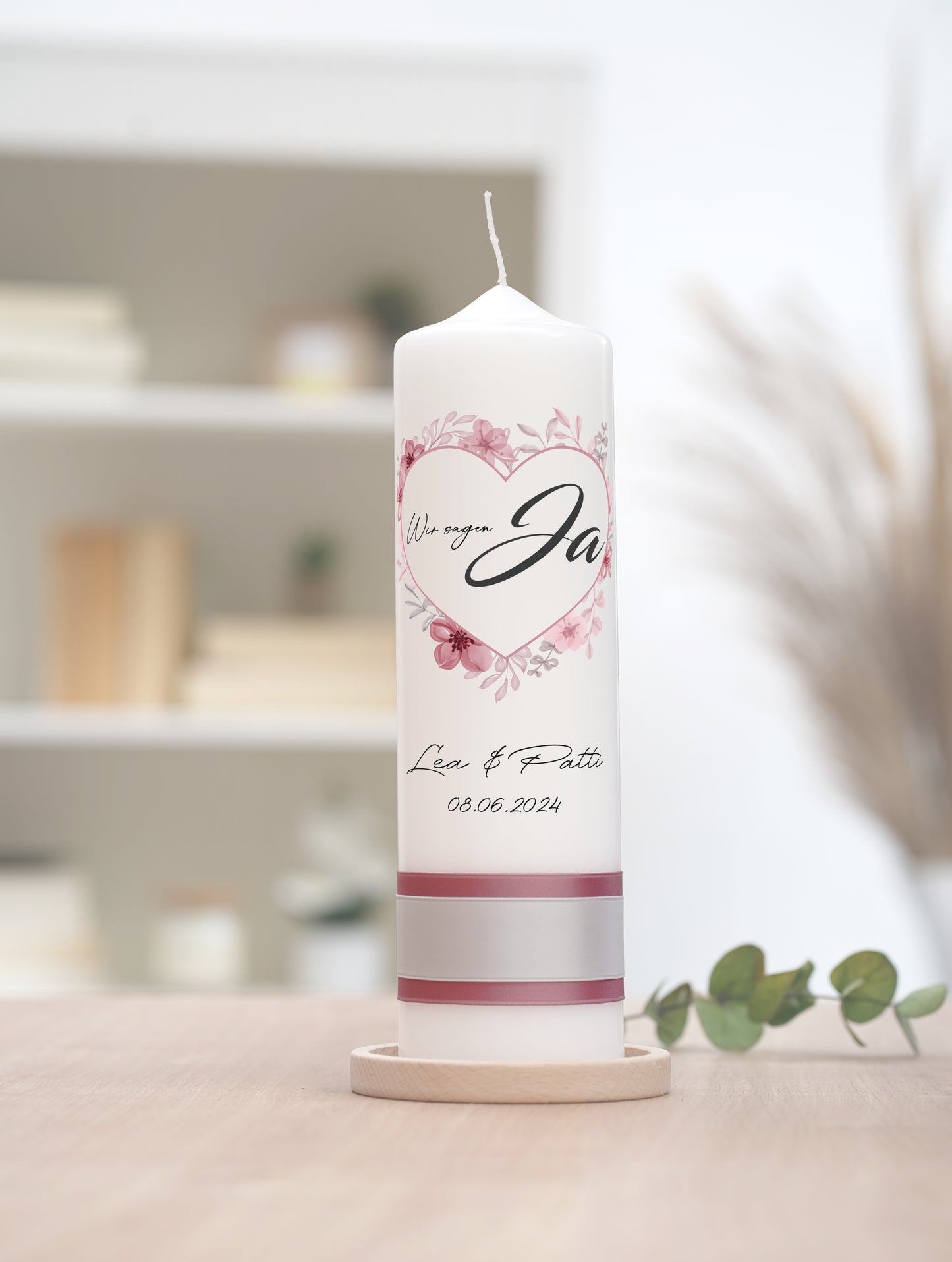 Hochzeitskerze: Wir sagen Ja