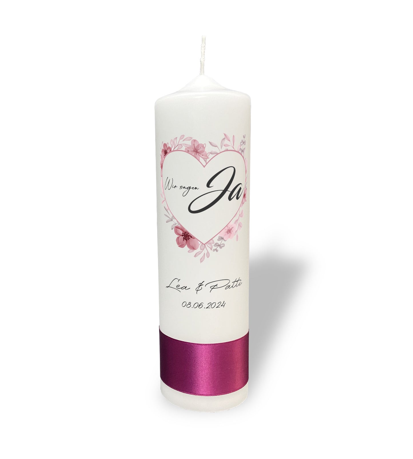 Hochzeitskerze: Wir sagen Ja