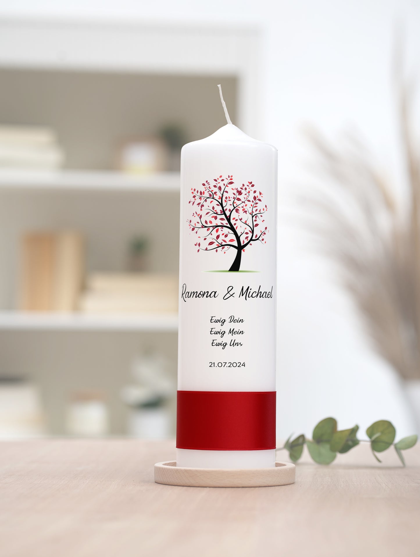 Hochzeitskerze: Baum der ewigen Liebe