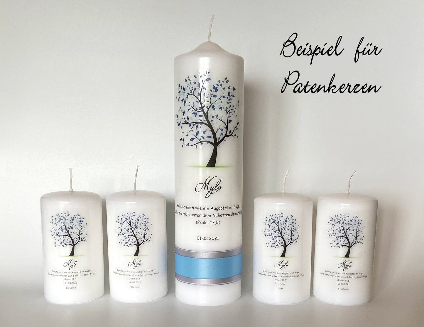 Taufkerze: Florales Erwachen